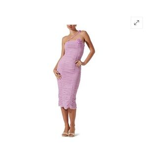 ASTR The Label revolve Chic lilac Purple One-Shoulder Dress Small New